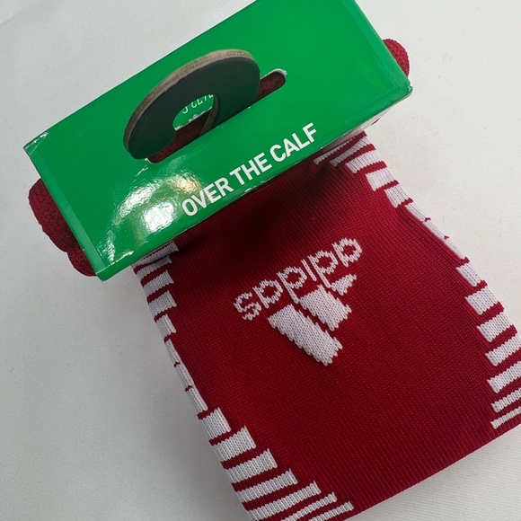 Adidas Over The Calf Soccer Team Speed Socks Red - Size: Small ( Youth 13C-4Y ) - Picture 5 of 7